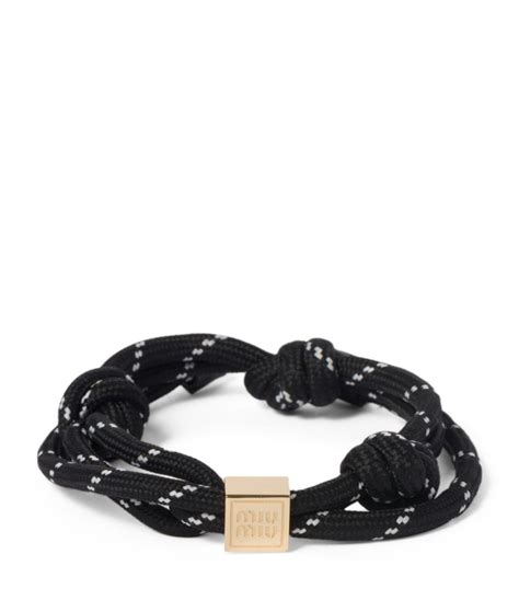 miu miu cord bracelet dupe|clothing brands like miu miou.